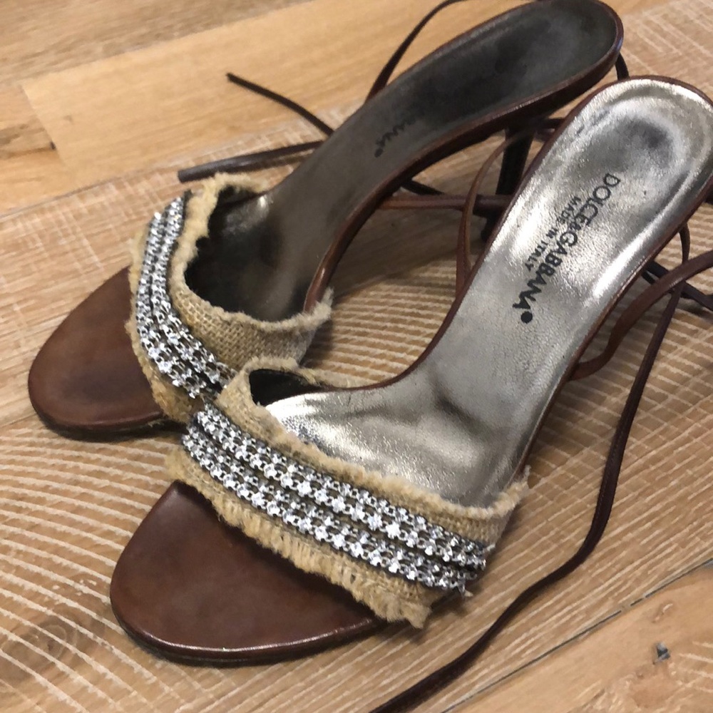 Dolce&Gabbanna studded strappy heels